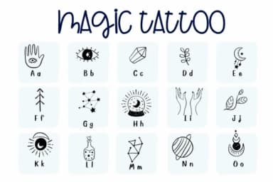 Magic Tattoo by Sirinart — Dingbats Font — thumbnail 2