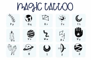 Magic Tattoo by Sirinart — Dingbats Font — thumbnail 3