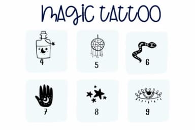 Magic Tattoo by Sirinart — Dingbats Font — thumbnail 4