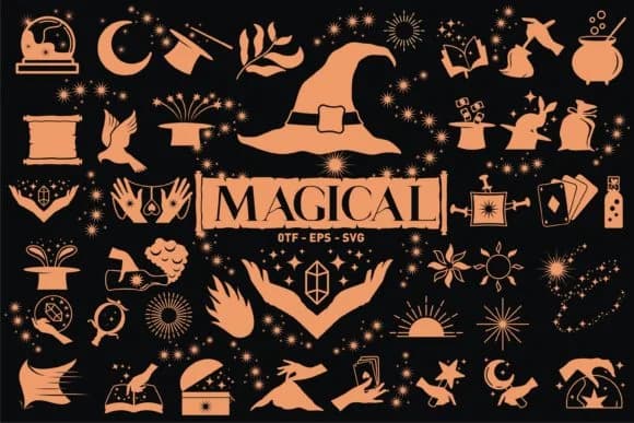Magical Mystery by edywiyonopp — Dingbats Font