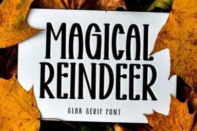 Magical Reindeer by Minimalist Eyes — Slab Serif Font — thumbnail 1