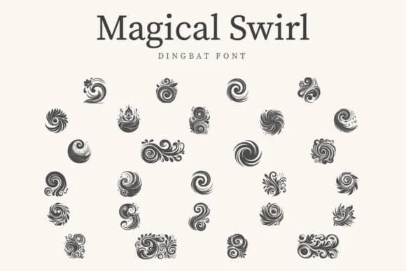 Magical Swirl by CraftedType Studio — Dingbats Font