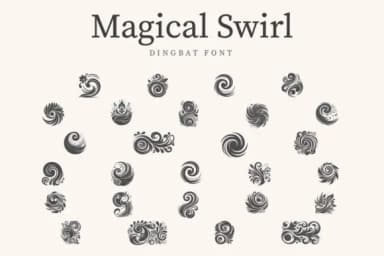 Magical Swirl by CraftedType Studio — Dingbats Font — thumbnail 1