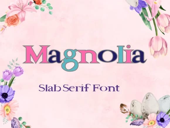 Magnolia by Pukka De — Slab Serif Font