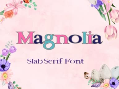 Magnolia by Pukka De — Slab Serif Font — thumbnail 1