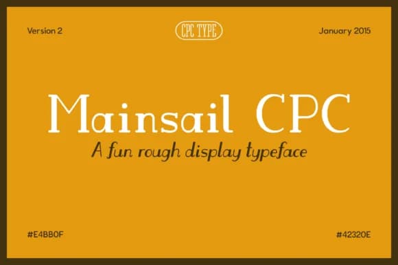 Mainsail CPC by CPC Type — Slab Serif Font