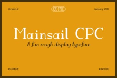 Mainsail CPC by CPC Type — Slab Serif Font — thumbnail 1