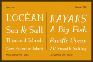 Mainsail CPC by CPC Type — Slab Serif Font — thumbnail 4