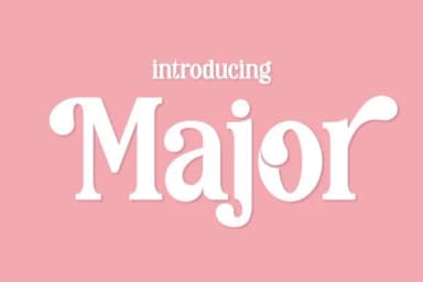 Major by Fox7 — Slab Serif Font — thumbnail 1