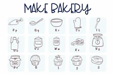 Make Bakery by Sirinart — Dingbats Font — thumbnail 3