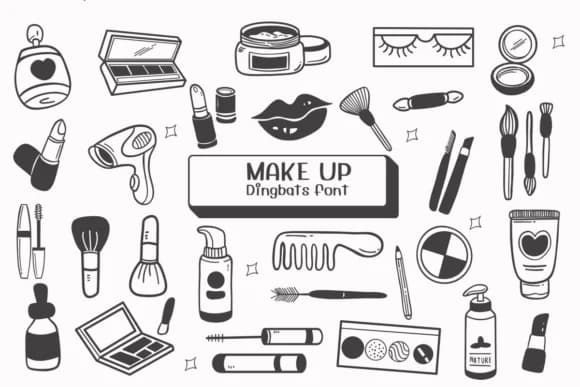 Make Up by Ketsarin — Dingbats Font