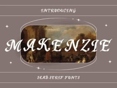 Makenzie by Pukka De — Slab Serif Font — thumbnail 1