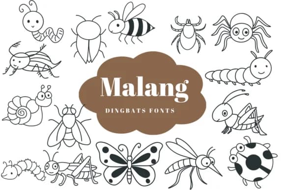 Malang by Suphitchaya — Dingbats Font
