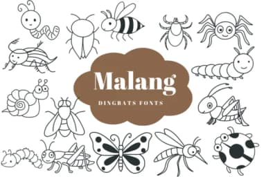 Malang by Suphitchaya — Dingbats Font — thumbnail 1