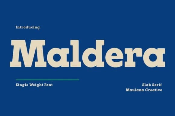 Maldera by Maulana Creative — Slab Serif Font