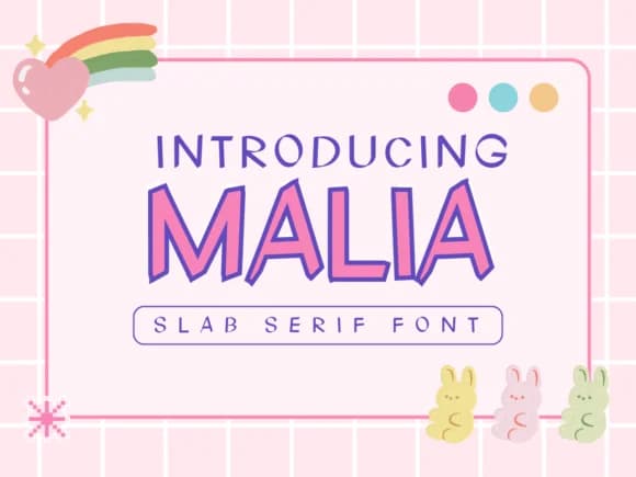 Malia by Pukka De — Slab Serif Font