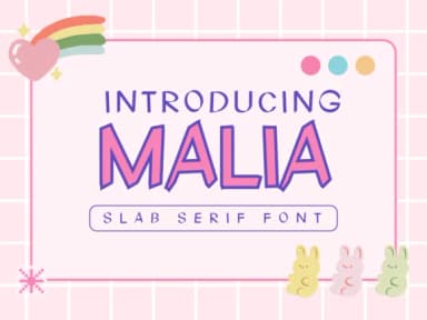 Malia by Pukka De — Slab Serif Font — thumbnail 1
