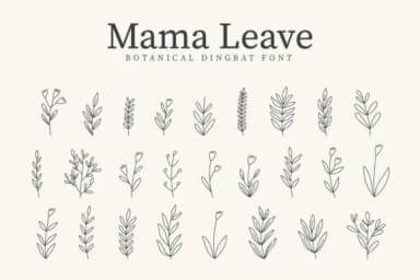 Mama Leave by CraftedType Studio — Dingbats Font — thumbnail 1