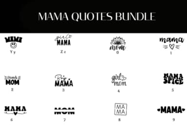 Mama Quotes by Heartcraft Atelier — Dingbats Font — thumbnail 4