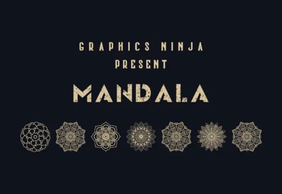 Mandala by GraphicsNinja — Dingbats Font