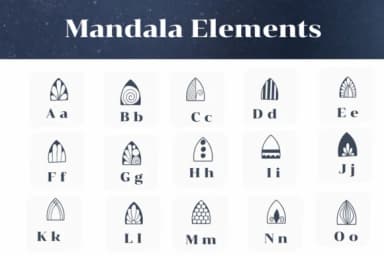 Mandala Elements by Apiwat Type — Dingbats Font — thumbnail 2
