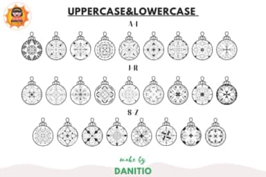 Mandala X'mas Ball by danita.kukkai — Dingbats Font — thumbnail 2