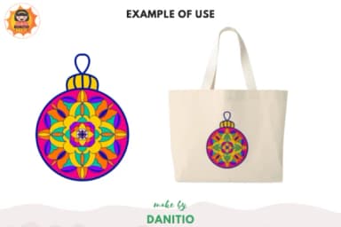 Mandala X'mas Ball by danita.kukkai — Dingbats Font — thumbnail 3