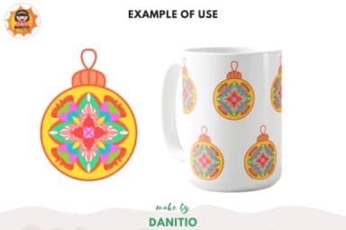 Mandala X'mas Ball by danita.kukkai — Dingbats Font — thumbnail 5