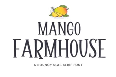 Mango Farmhouse by AM Designs — Slab Serif Font — thumbnail 1