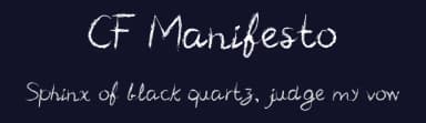CF Manifesto by Cloutierfontes — Script Handwritten Font — thumbnail 2