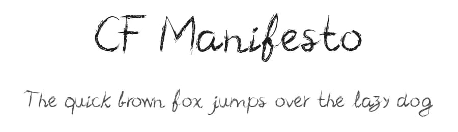 CF Manifesto by Cloutierfontes — Script Handwritten Font