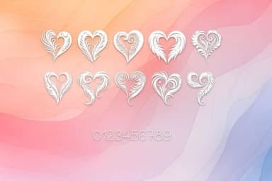 Maori Feathers Heart by MOMAT THIRTYONE — Dingbats Font — thumbnail 3