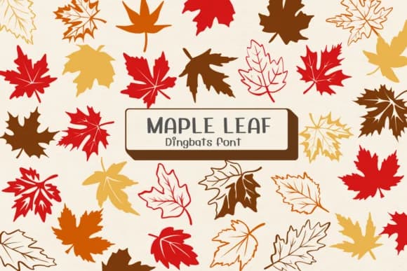 Maple Leaf by Ketsarin — Dingbats Font