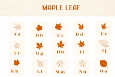 Maple Leaf by Ketsarin — Dingbats Font — thumbnail 2