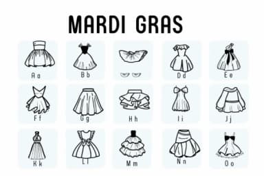Mardi Gras by Chada Art — Dingbats Font — thumbnail 2
