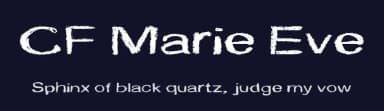 CF Marie Eve by Cloutierfontes — Script Handwritten Font — thumbnail 2