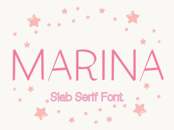 Marina by Pukka De — Slab Serif Font