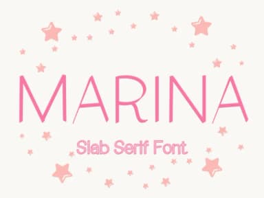 Marina by Pukka De — Slab Serif Font — thumbnail 1