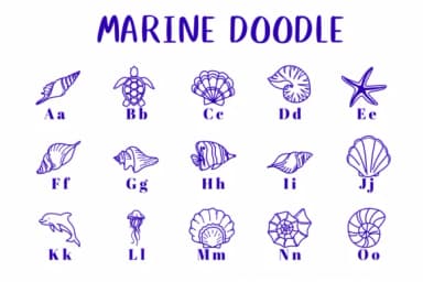 Marine Doodle by CHANOK — Dingbats Font — thumbnail 2