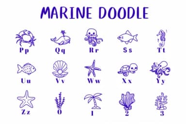 Marine Doodle by CHANOK — Dingbats Font — thumbnail 3