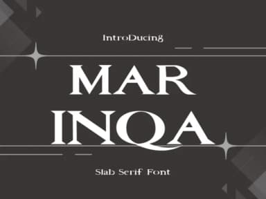 Marinqa by Pukka De — Slab Serif Font — thumbnail 1