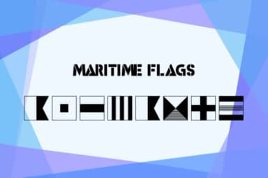 Maritime Flags by Freebies — Dingbats Font — thumbnail 2