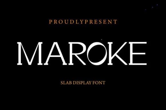 Maroke by gunaloe12 — Slab Serif Font