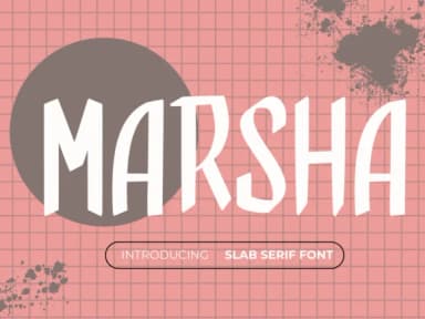 Marsha by Pukka De — Slab Serif Font — thumbnail 1