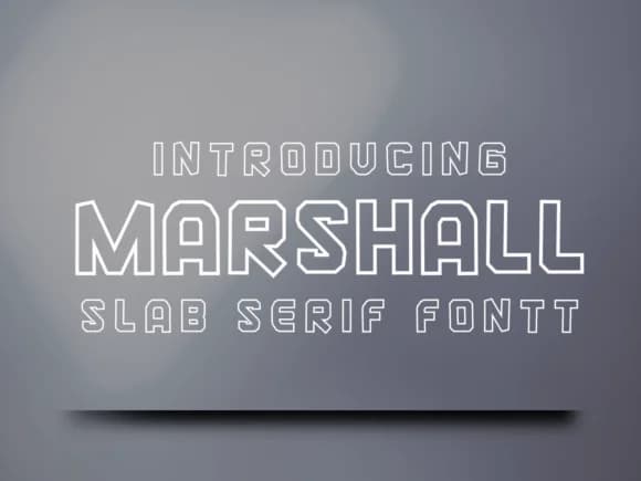 Marshall by Pukka De — Slab Serif Font