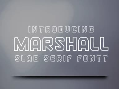 Marshall by Pukka De — Slab Serif Font — thumbnail 1