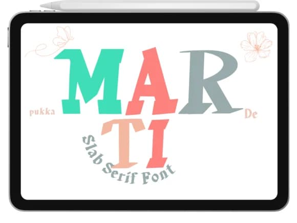 Marti by Pukka De — Slab Serif Font