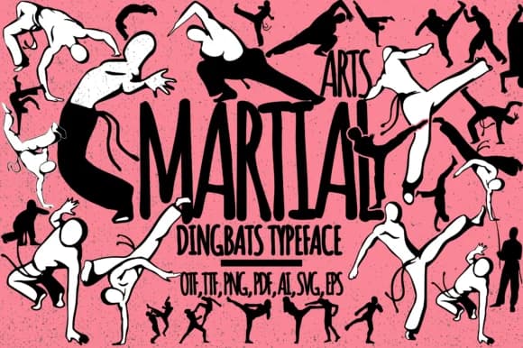 Martial Arts by Minimalistartstudio — Dingbats Font