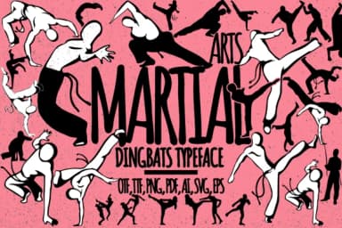 Martial Arts by Minimalistartstudio — Dingbats Font — thumbnail 1