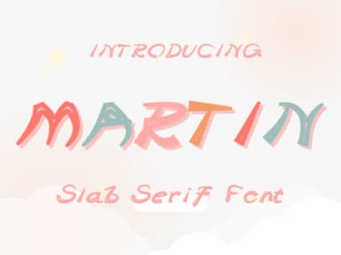 Martin by Pukka De — Slab Serif Font — thumbnail 1